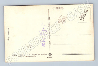 Pohlednice Řím Michelangelo Socha Mojžíše (M6983)