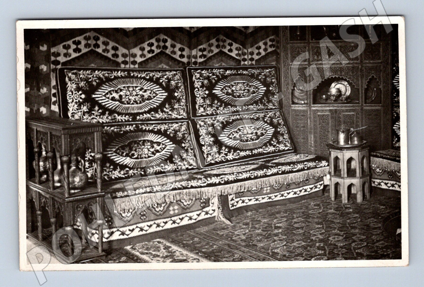 Pohlednice Etnografie tradiční interiér textil (M6986)