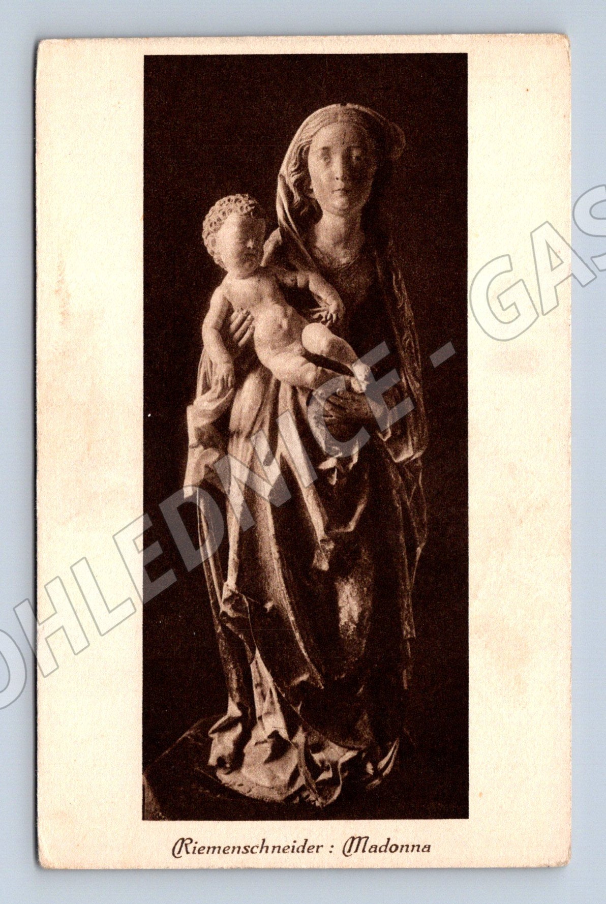 Pohlednice Riemenschneider Madonna Budapešť (M6990)