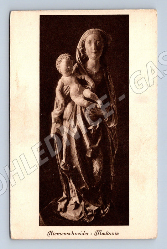 Pohlednice Riemenschneider Madonna Budapešť (M6990)