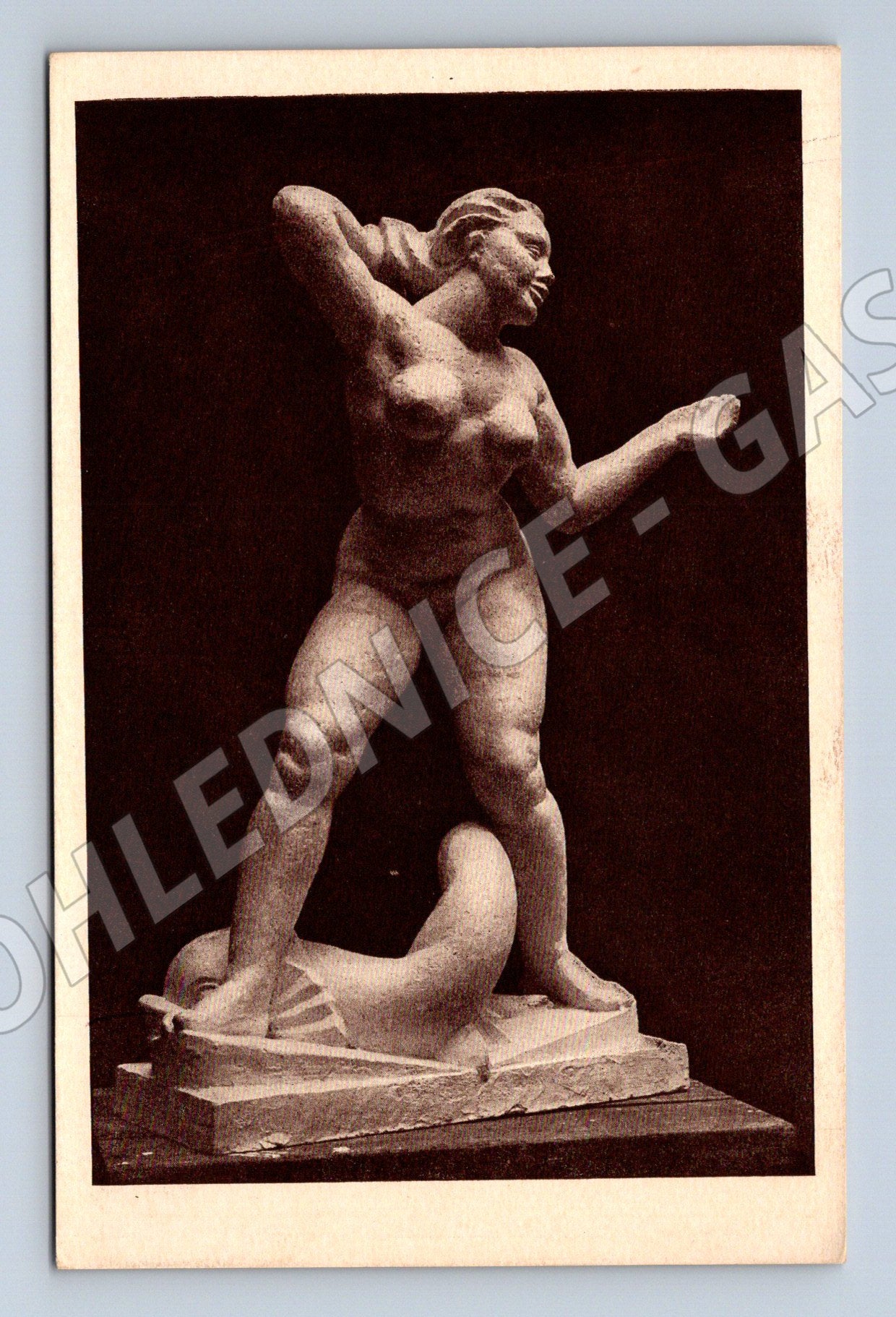 Pohlednice Jan Štursa Žena s delfínem 1914 (M6993)