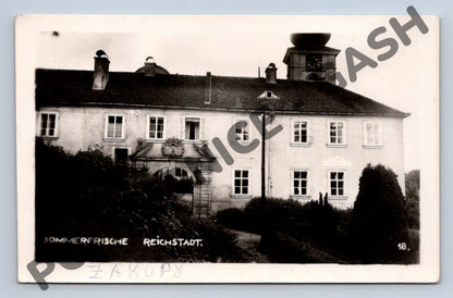 Pohlednice Žatec Reichstadt historická budova (M700)