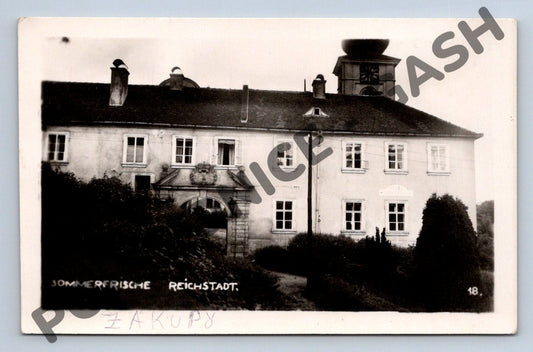 Pohlednice Žatec Reichstadt historická budova (M700)