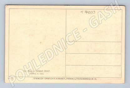 Pohlednice Jan Štursa Torso ženy 1913 (M7000)