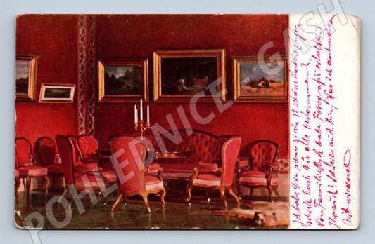 Pohlednice Zámek Gödöllő kuřácký salon (M7006)