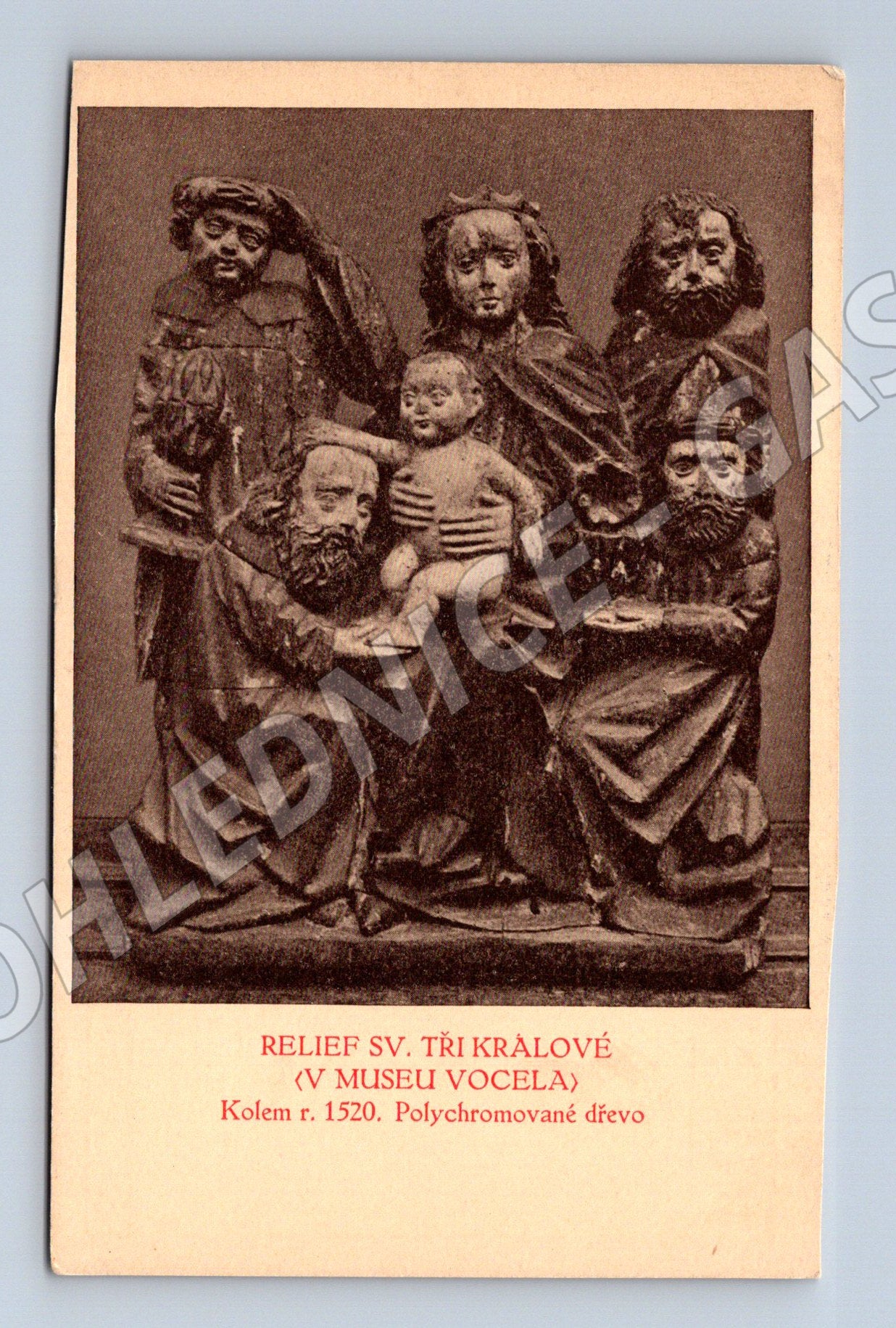 Pohlednice Kutná Hora reliéf Tří králů (M7010)