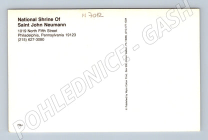 Pohlednice Saint John Neumann Philadelphia (M7012)