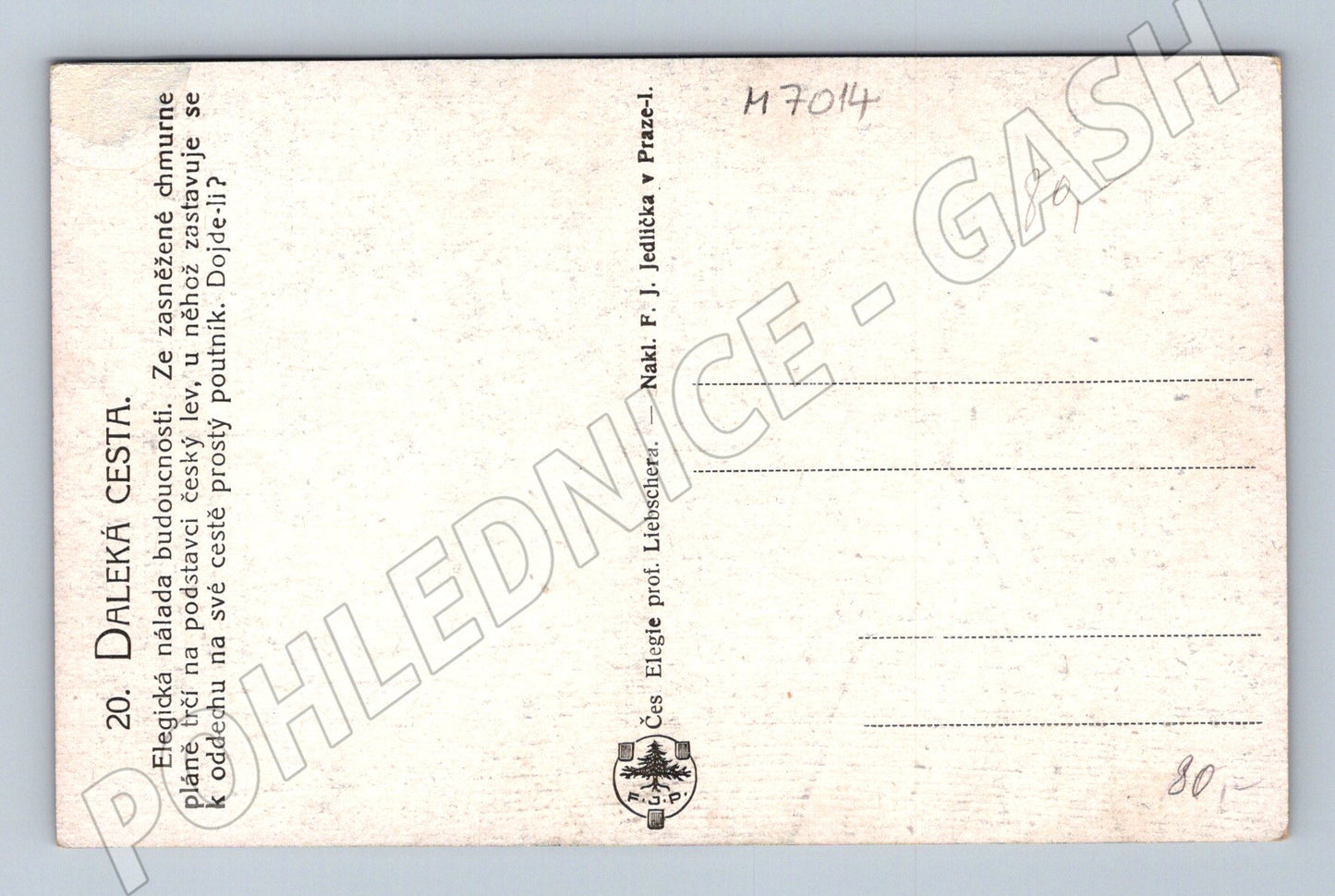 Pohlednice Daleká cesta Elegie Liebscher (M7014)