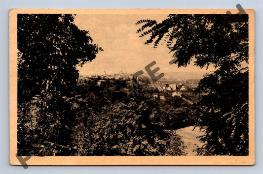 Pohlednice Žatec panoramatická ČR do 1950 (M702)