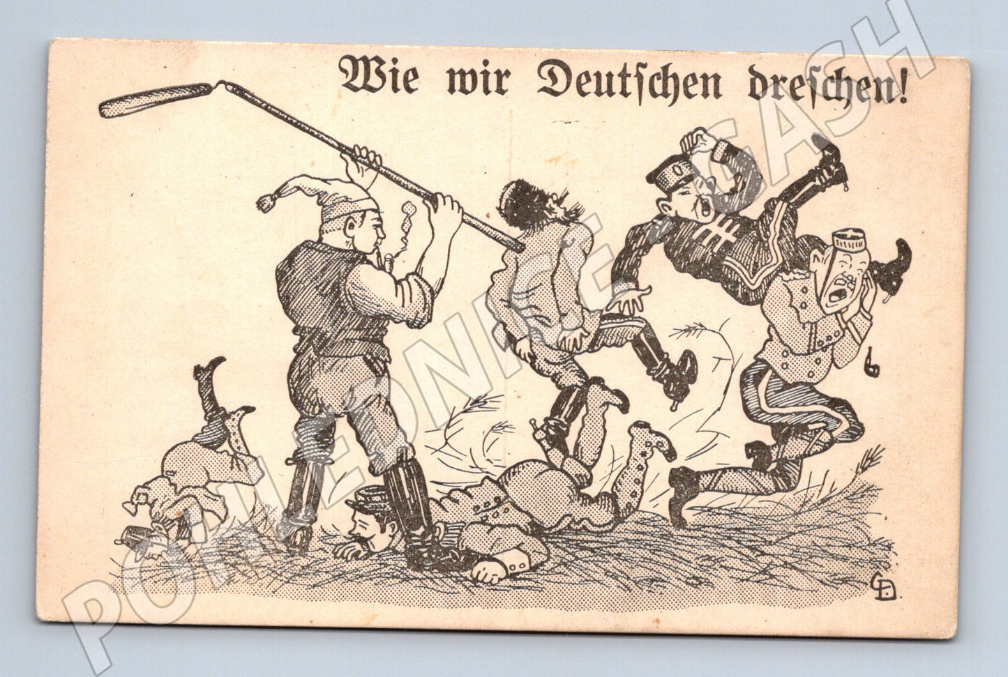 Pohlednice Politická karikatura WW1 (M7033)