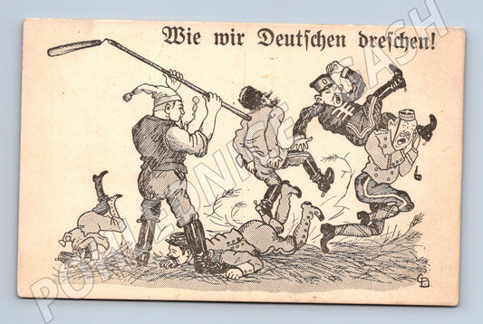 Pohlednice Politická karikatura WW1 (M7033)