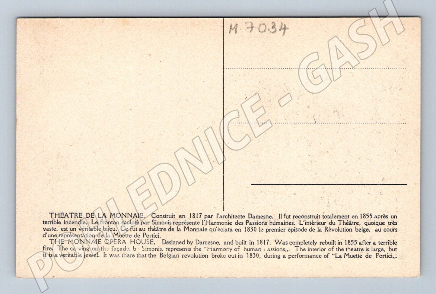 Pohlednice Brusel Théâtre de la Monnaie (M7034)