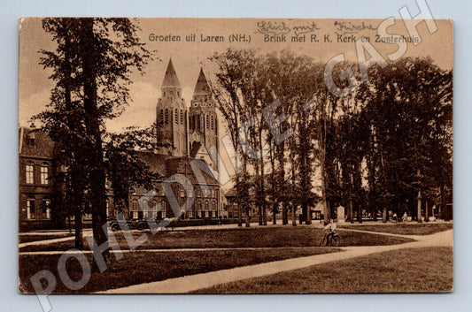 Pohlednice Laren Brink kostel 1930 (M7036)