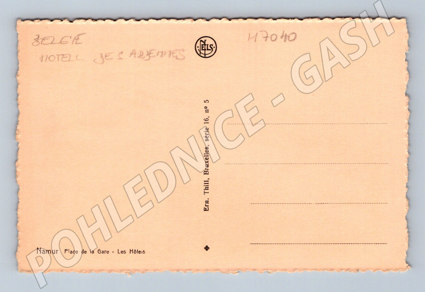 Pohlednice Namur Place de la Gare (M7040)