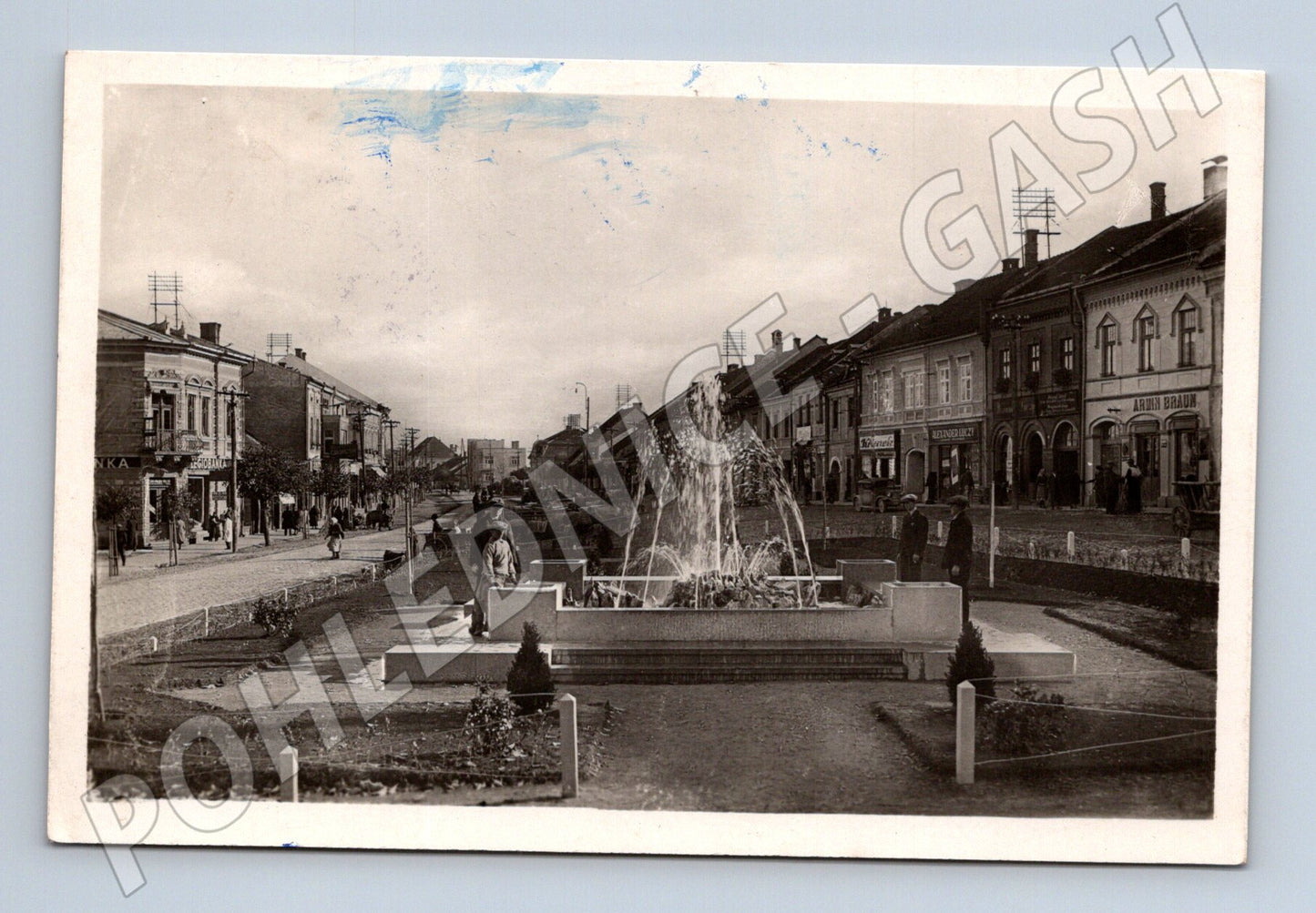 Postcard Poprad Beneš Square (M7044)
