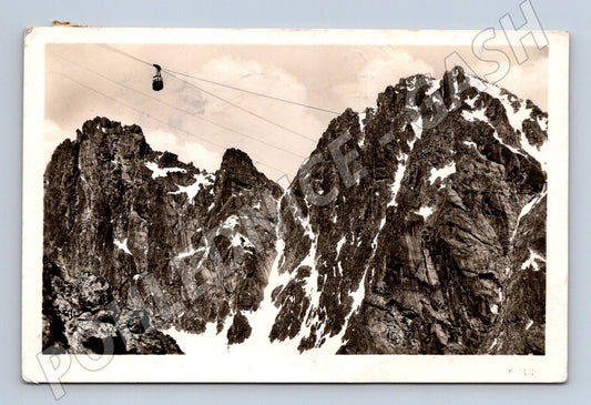 Postcard Tatras cable car Lomnický štít (M7045)
