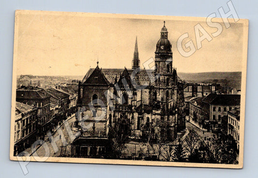 Postcard Košice Cathedral of St. Elizabeth 1935 (M7051)