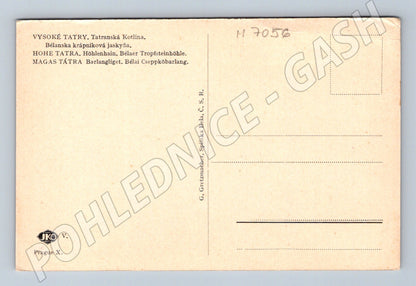 Postcard Tatra Mountains Belianská Cave (M7056)