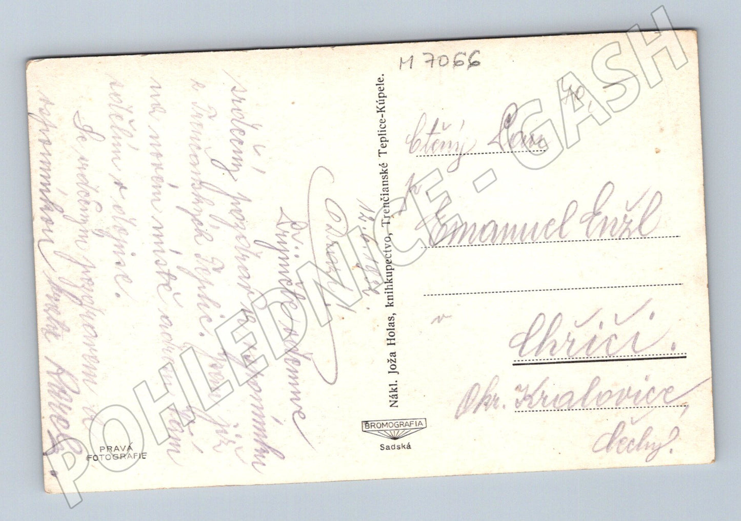 Postcard Trenčianske Teplice historical (M7066)
