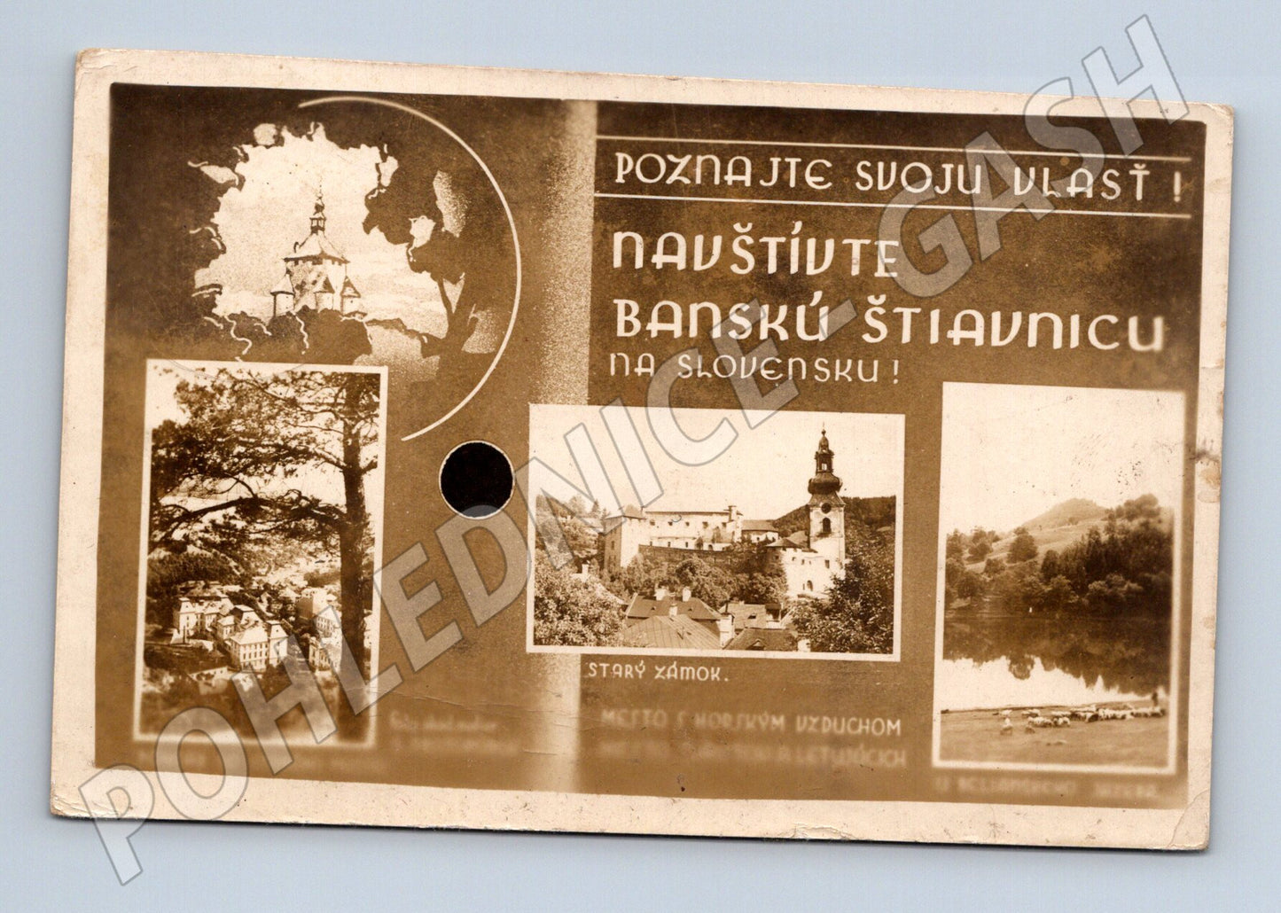 Banská Štiavnica historical postcard (M7068)