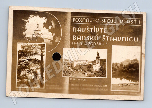 Banská Štiavnica historical postcard (M7068)