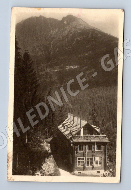 Postcard Tatra Mountains Bilík's Cottage 1956 (M7071)