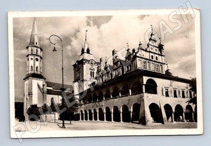 Postcard Levoča town hall and church (M7076)