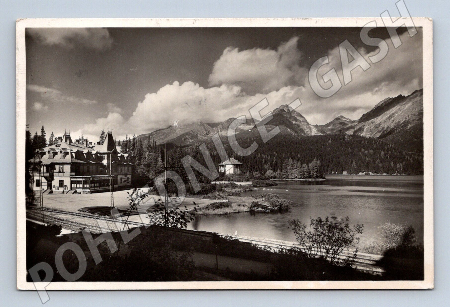 Old Strbské Pleso Tatra postcard (M7084)