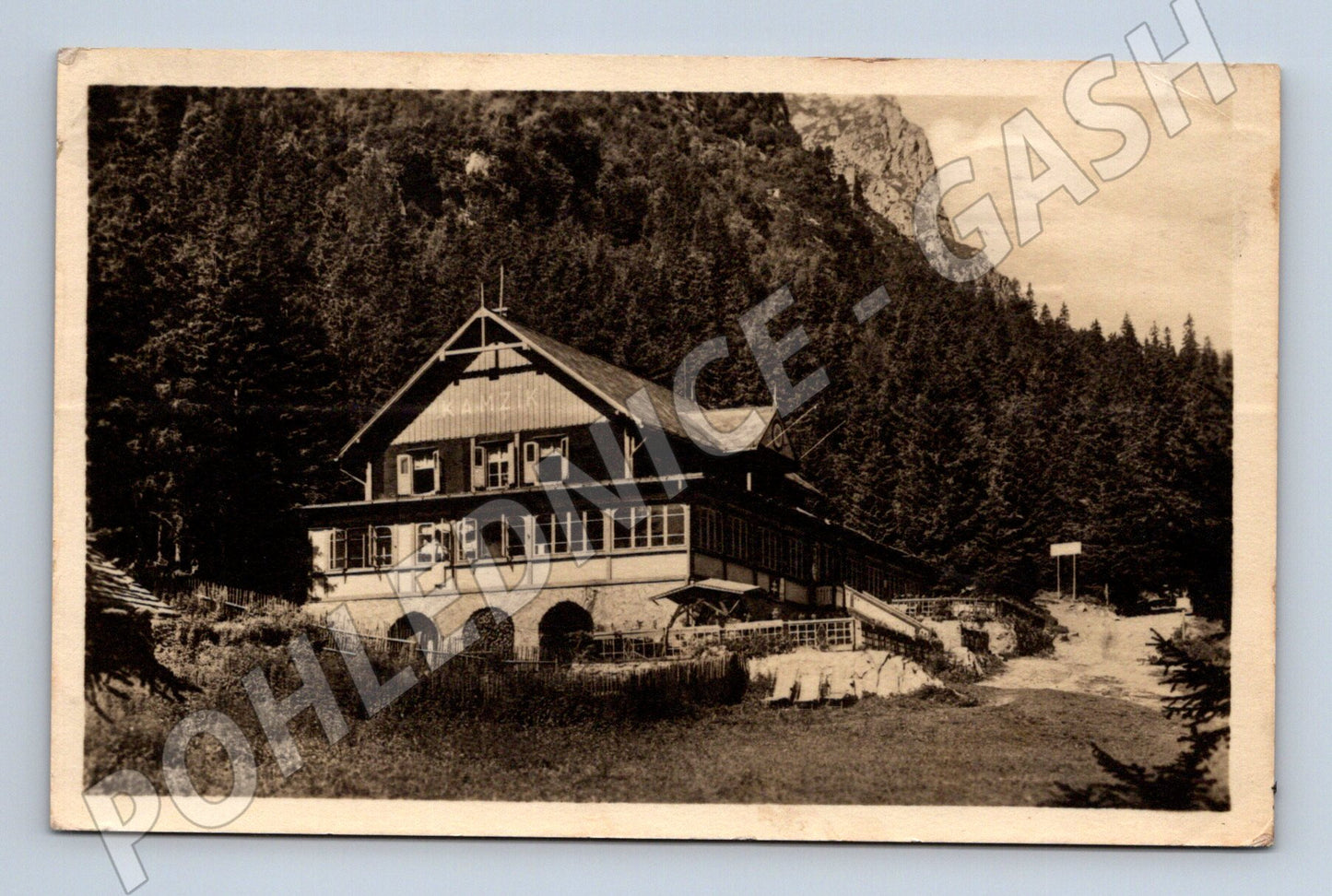 Postcard Tatras Chata Kamzík 1953 (M7087)