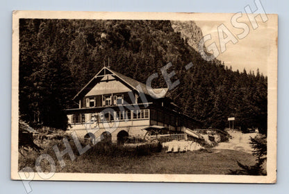 Postcard Tatras Chata Kamzík 1953 (M7087)