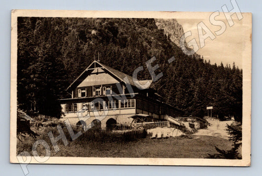 Pohlednice Tatry Chata Kamzík 1953 (M7087)