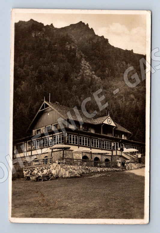 Pohlednice Tatry Hotel Kamzík 1938 (M7088)