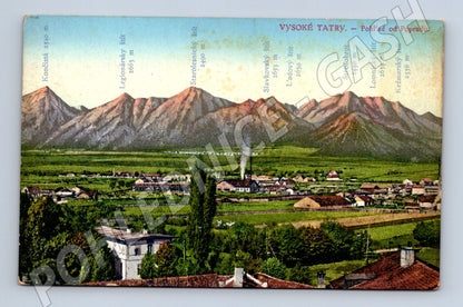Pohlednice Tatry a Poprad malý formát (M7125)