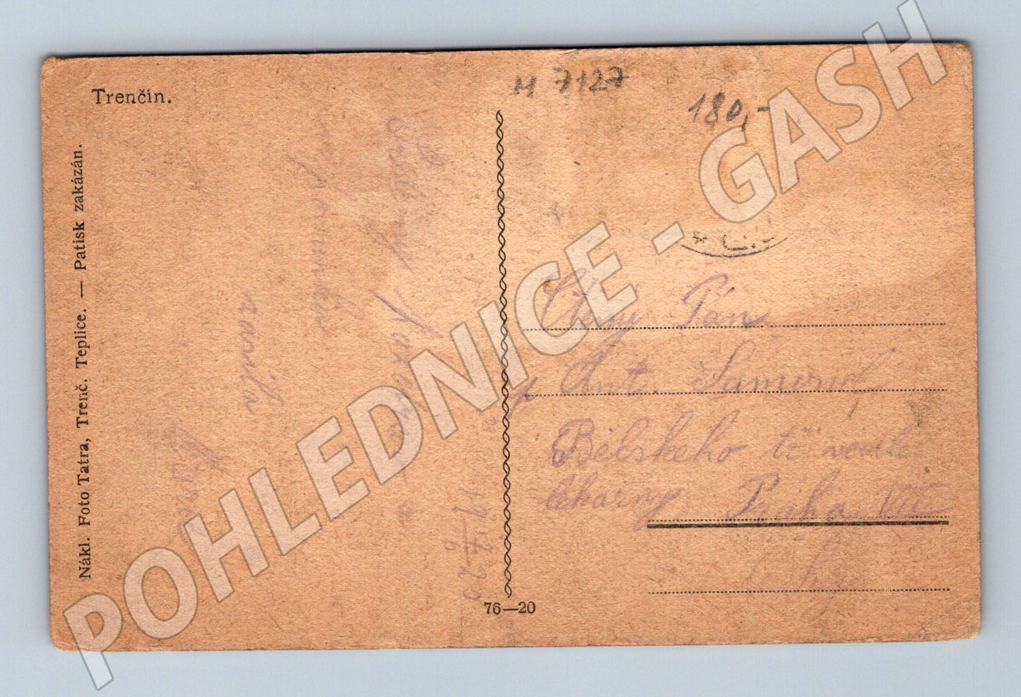 Pohlednice Trenčínský hrad malý formát (M7127)