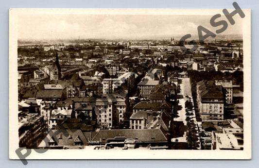 Pohlednice Ostrava panorama razítko ČSR (M713)