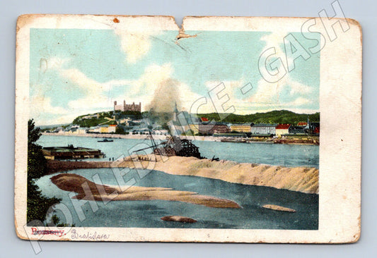 Pohlednice Bratislava Dunaj velitelství (M7130)