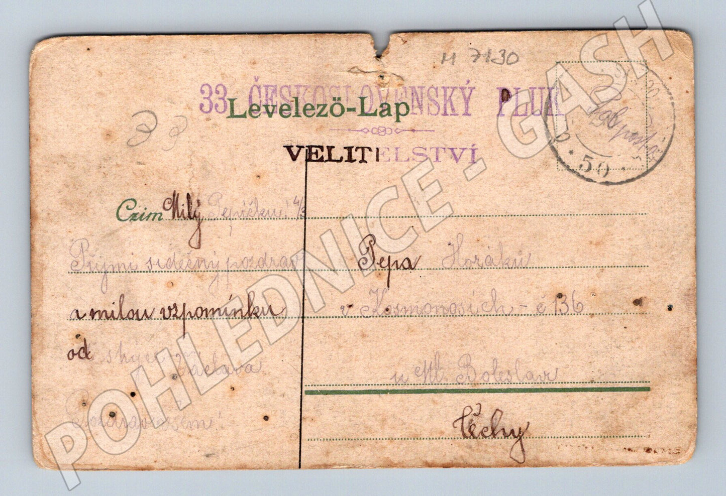 Pohlednice Bratislava Dunaj velitelství (M7130)