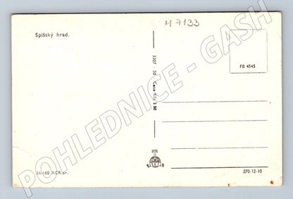 Pohlednice Spišský hrad černobílá (M7133)