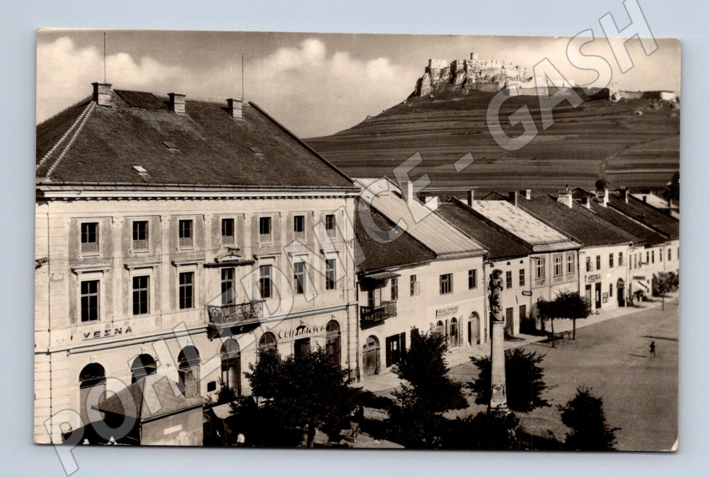 Pohlednice Spišské Podhradie výhled na hrad (M7134)