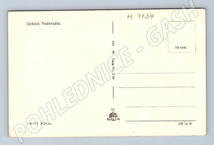 Pohlednice Spišské Podhradie výhled na hrad (M7134)