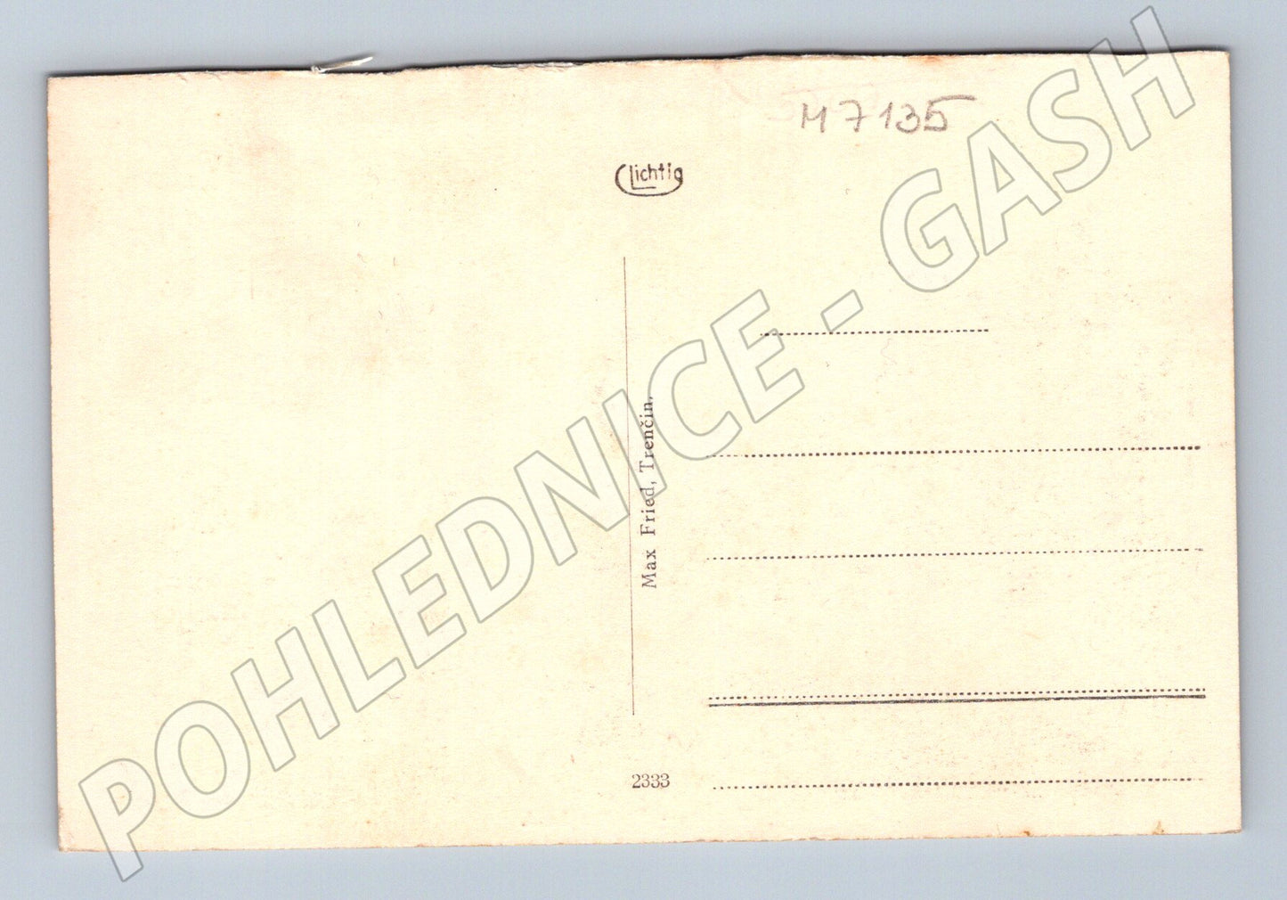 Pohlednice Trenčín most a hrad historická (M7135)