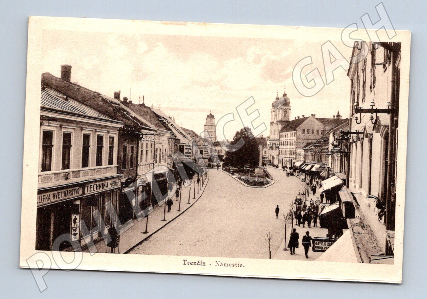 Pohlednice Trenčín náměstí historická (M7137)