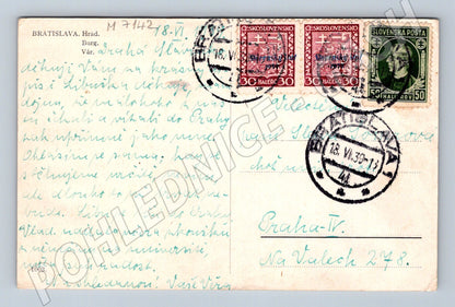 Pohlednice Bratislava hrad 1939 (M7142)