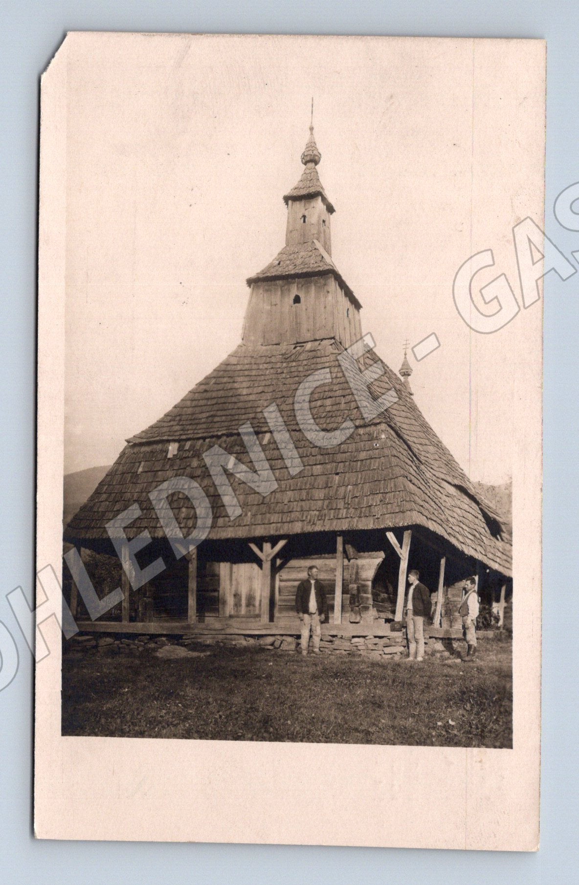 Pohlednice Topoľa dřevěný kostel Plicka (M7144)