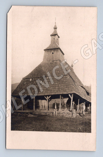 Pohlednice Topoľa dřevěný kostel Plicka (M7144)