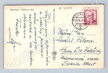 Pohlednice Bratislava Stalinovo nám. 1947 (M7150)