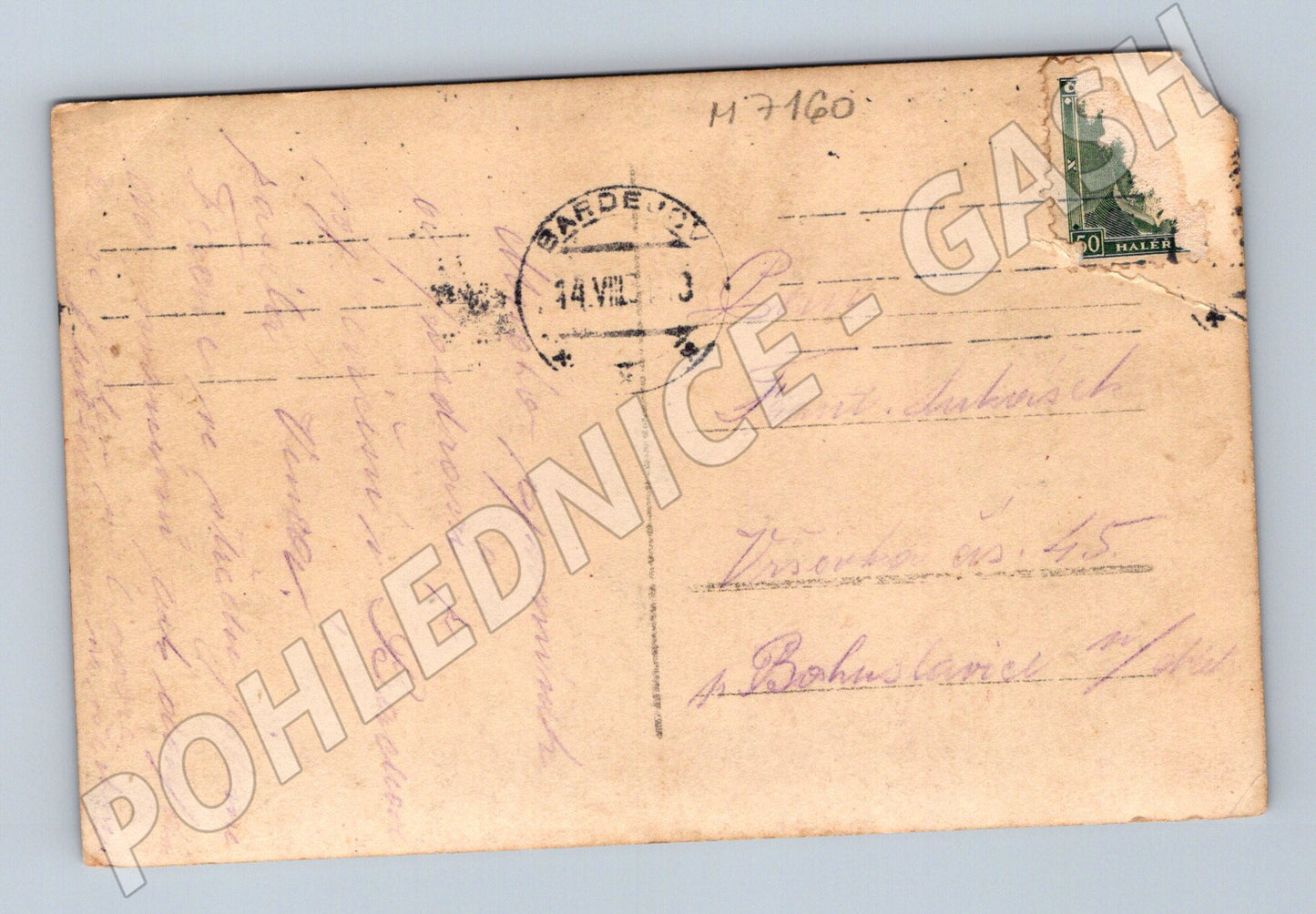 Pohlednice Bardejov celkový pohled (M7160)