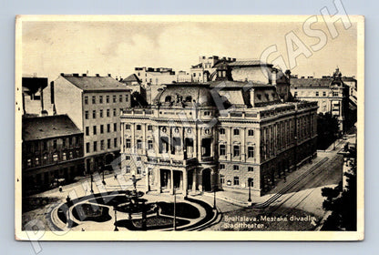 Pohlednice Bratislava Městské divadlo 1941 (M7165)