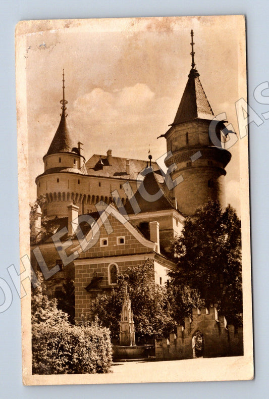 Pohlednice Bojnický zámek stará se známkou (M7173)