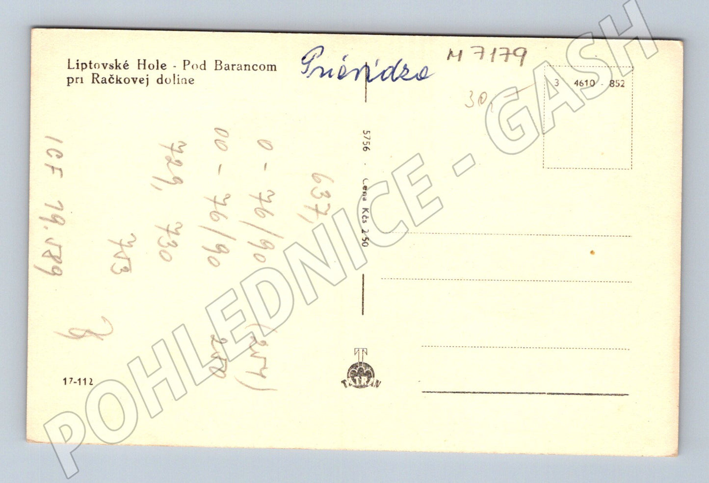 Pohlednice Liptovské hole Pod Barancom (M7179)